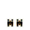 Hermes Noir Pop H Mini Earring