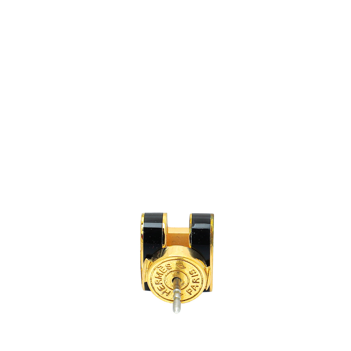 Hermes Noir Pop H Mini Earring