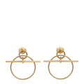 Hermes 18K Rose Gold Loop Small Model Earrings