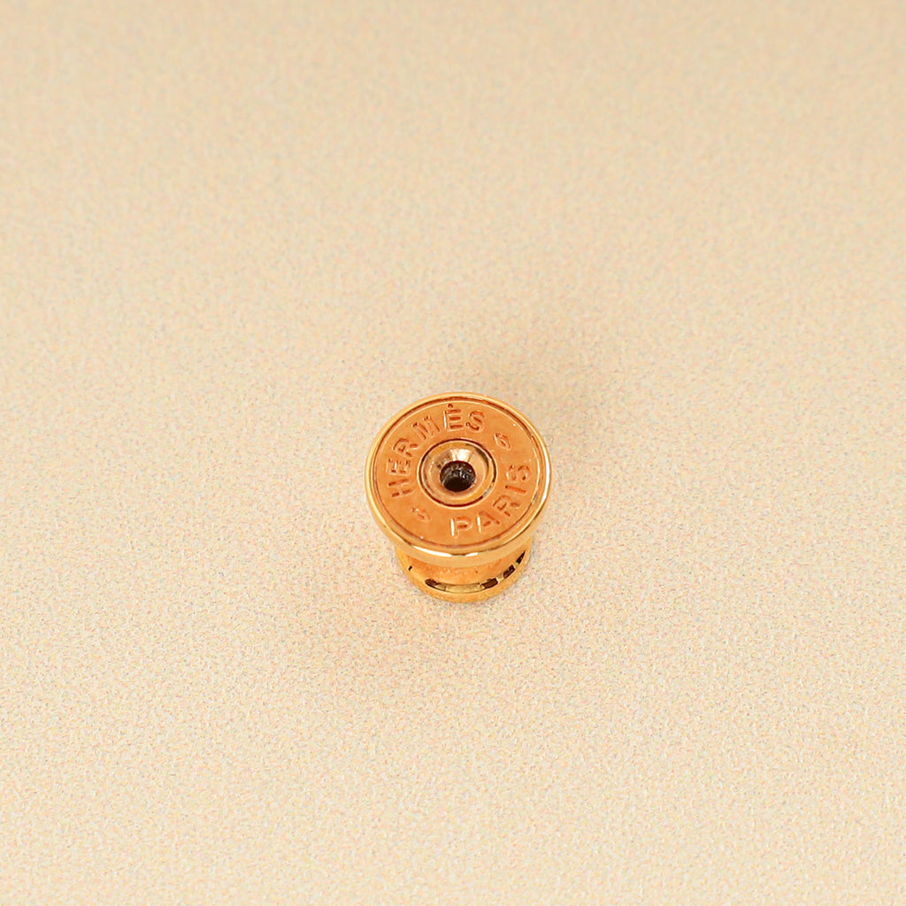 Hermes Orange Mini Pop H Earrings