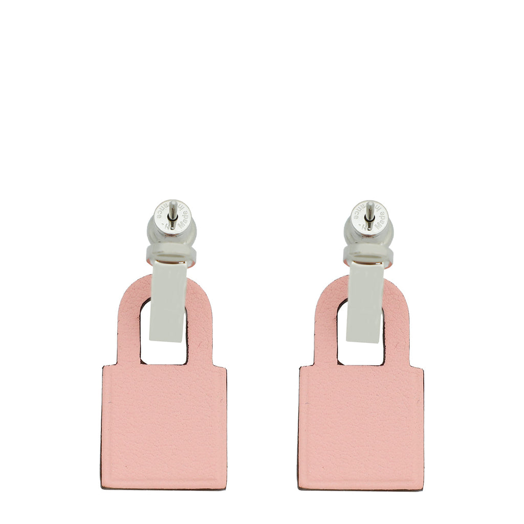 Hermes Rose Confetti O'Kelly Earrings