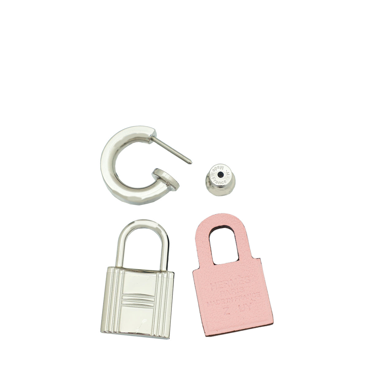 Hermes Rose Confetti O'Kelly Earrings