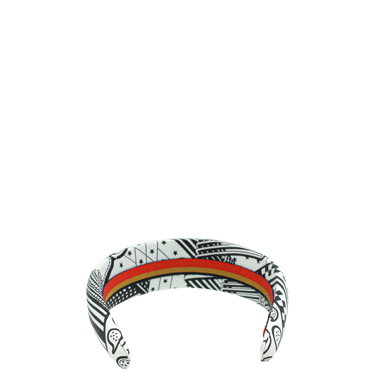 Hermes Bicolor Sangles en Zigzag Bandana Gina Headband