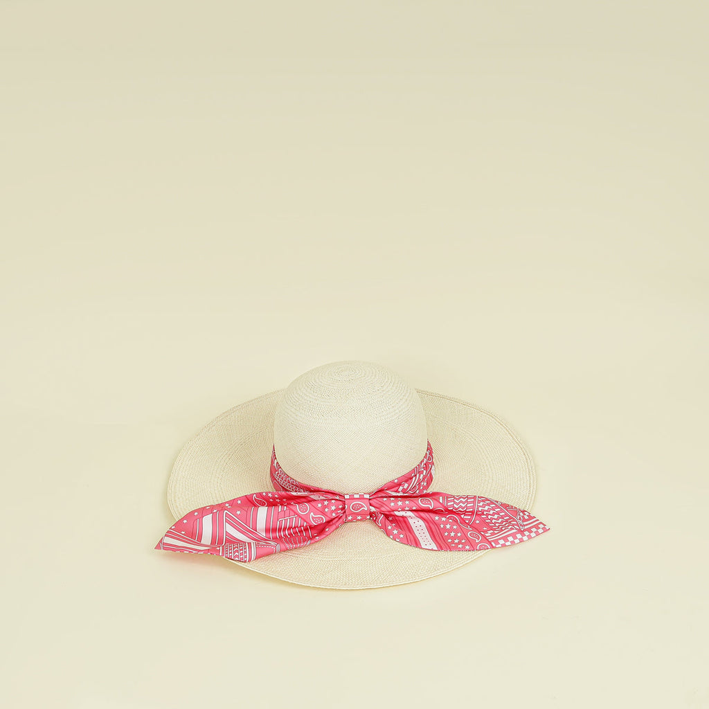 Hermes Pink Ingrid Zigzag Hat