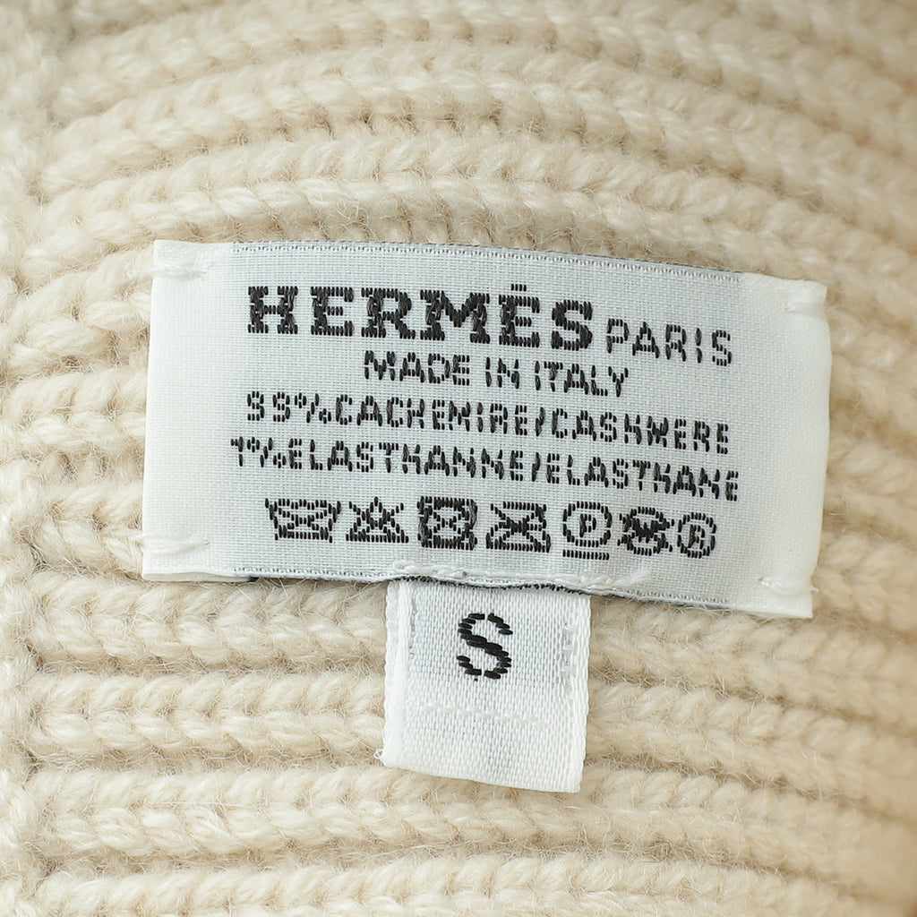 Hermes Bicolor Heaven Beanie Chaine d'Ancre Small Knit Cashmere
