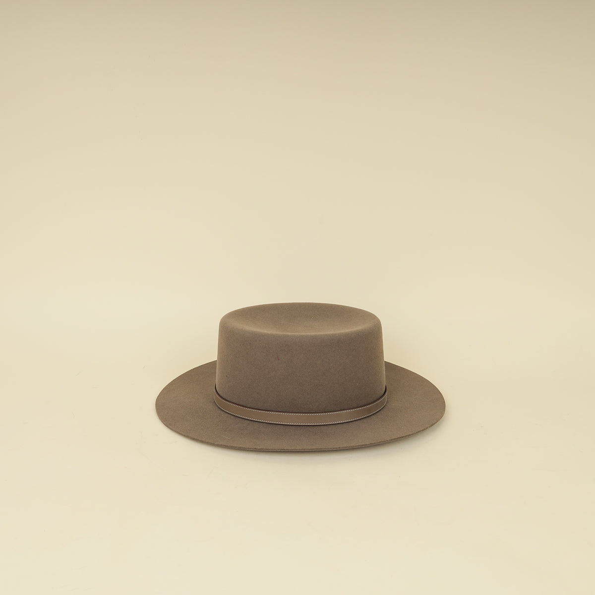 Hermes Etoupe Hampton Hat