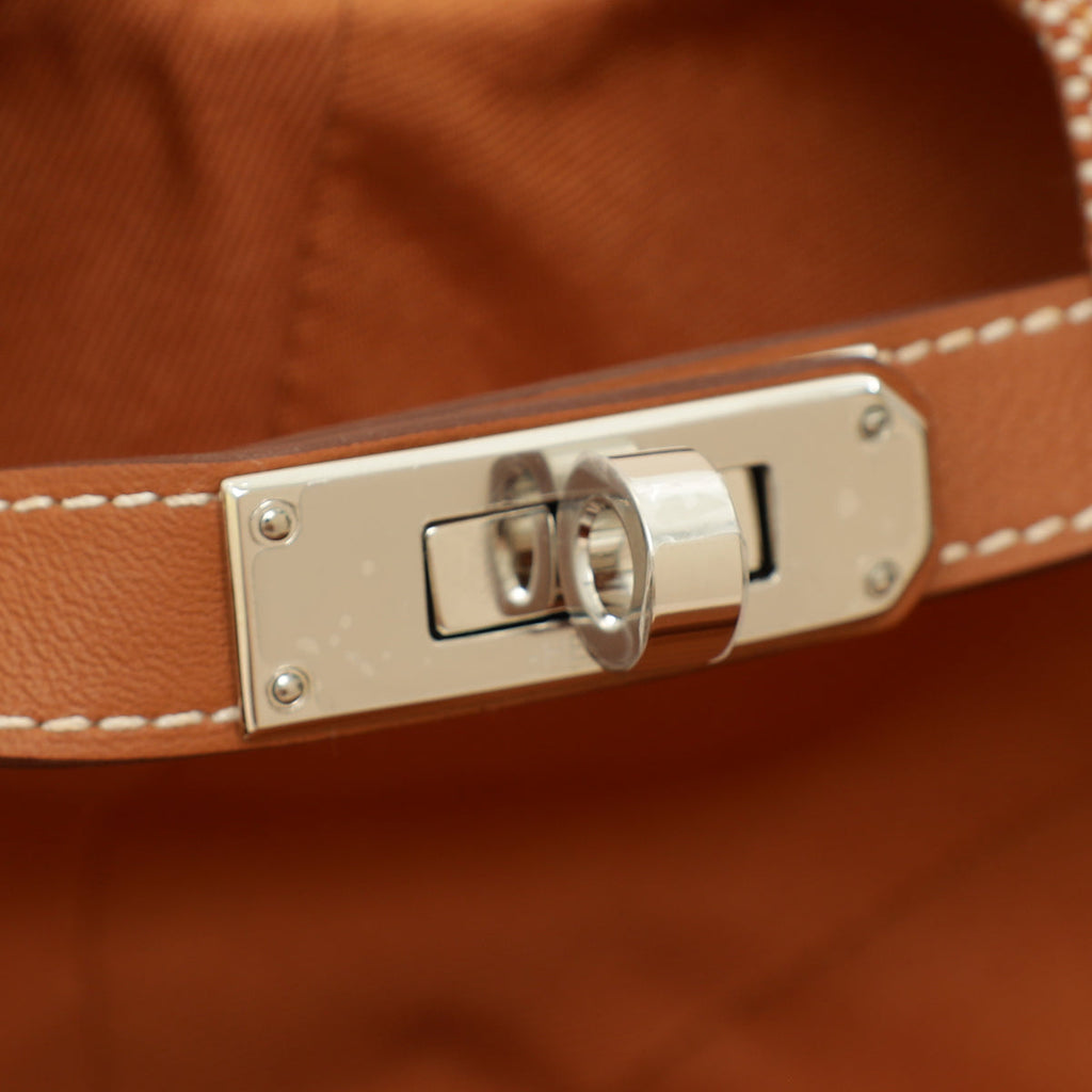 Hermes Gold Tess Kelly Plein Air Cotton Cap