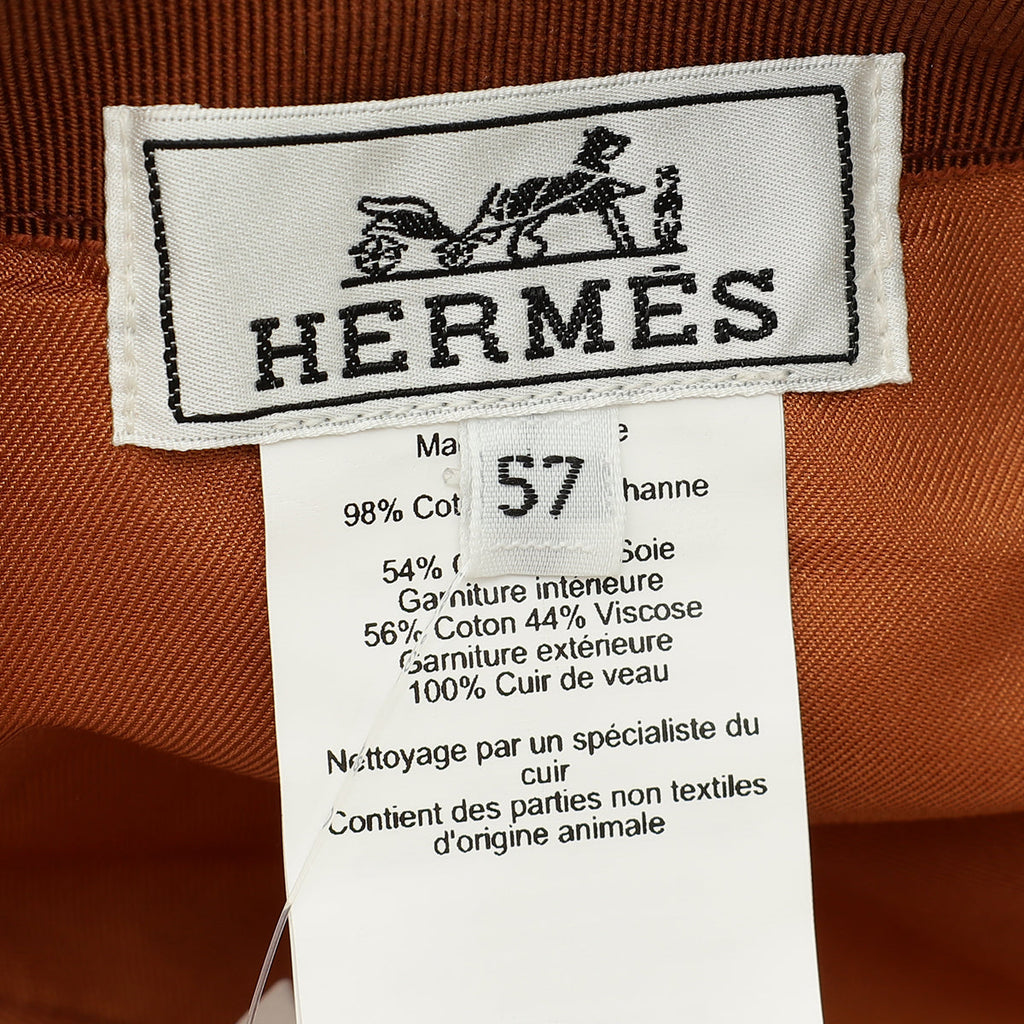 Hermes Gold Tess Kelly Plein Air Cotton Cap