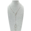 Hermes Silver Ever Chaine d'Ancre Long Lariat Necklace