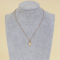 Hermes 18K Rose Gold Kelly Cadenas Diamond Pendant Necklace