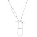 Hermes Silver Ever Chaine d'Ancre Long Lariat Necklace