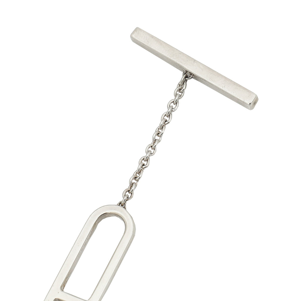 Hermes Silver Ever Chaine d'Ancre Long Lariat Necklace