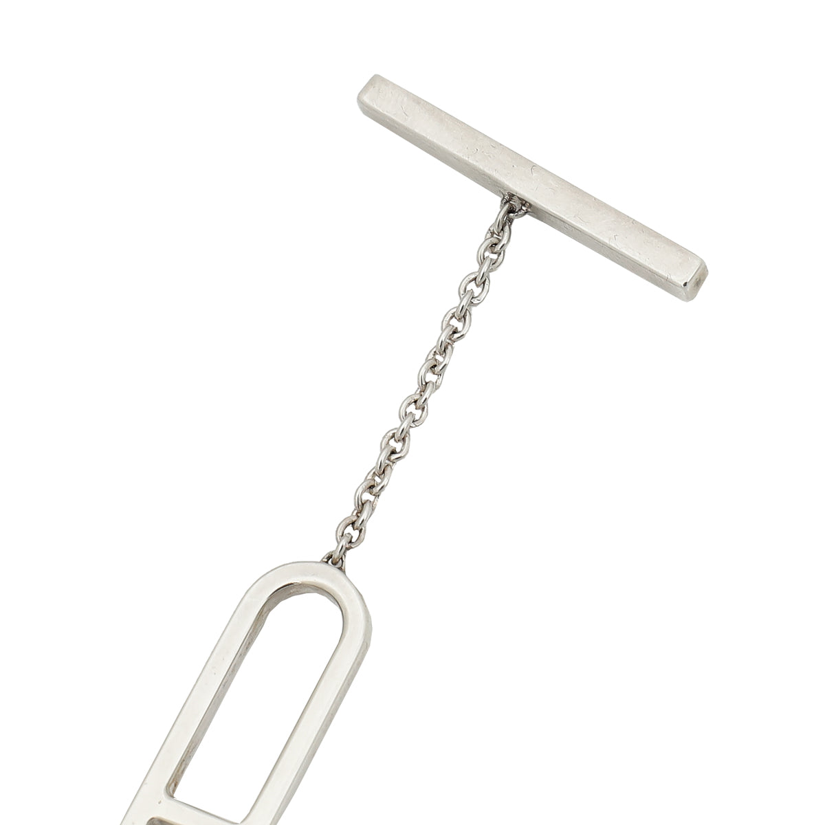 Hermes Silver Ever Chaine d'Ancre Long Lariat Necklace