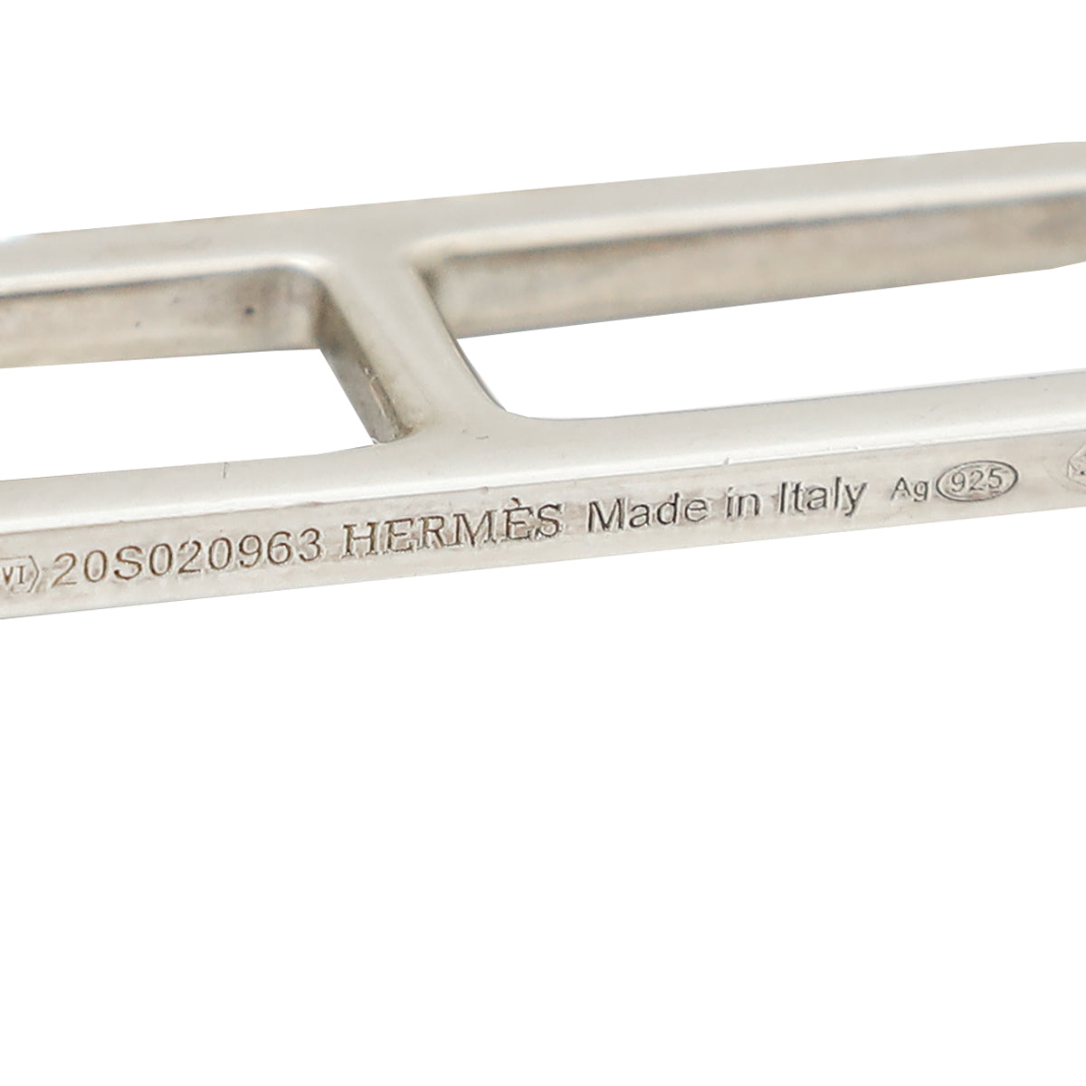 Hermes Silver Ever Chaine d'Ancre Long Lariat Necklace
