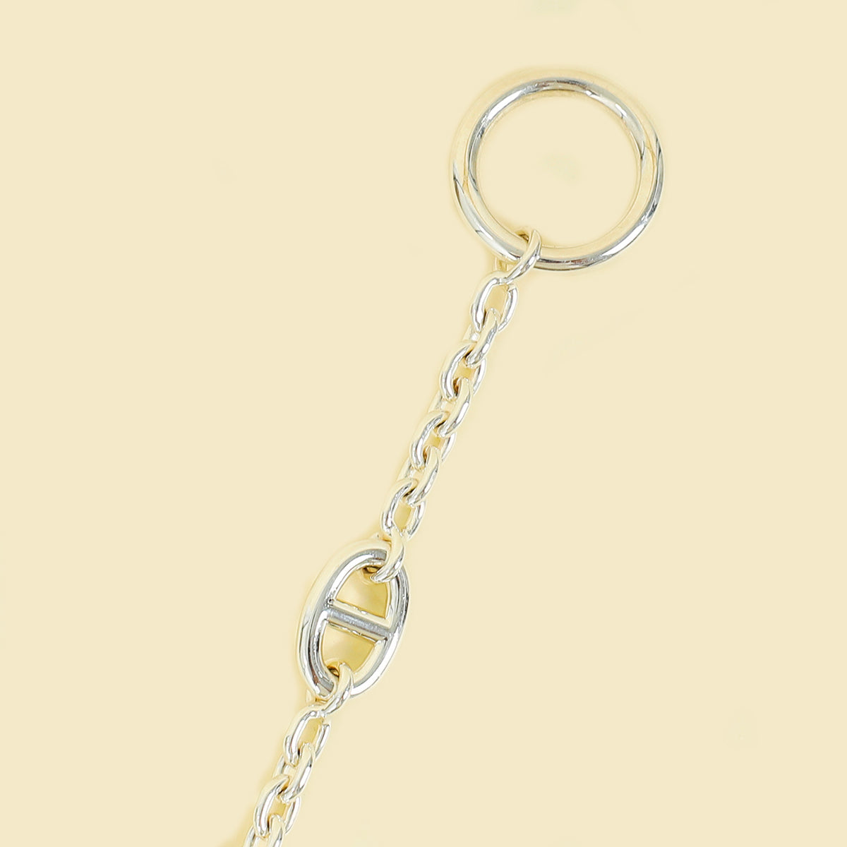 Hermes Sterling Silver Farandole Long Necklace 120