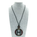 Hermes Multicolor H Equipe Pendant Necklace