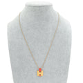 Hermes Rouge Corail Eileen Pendant Necklace