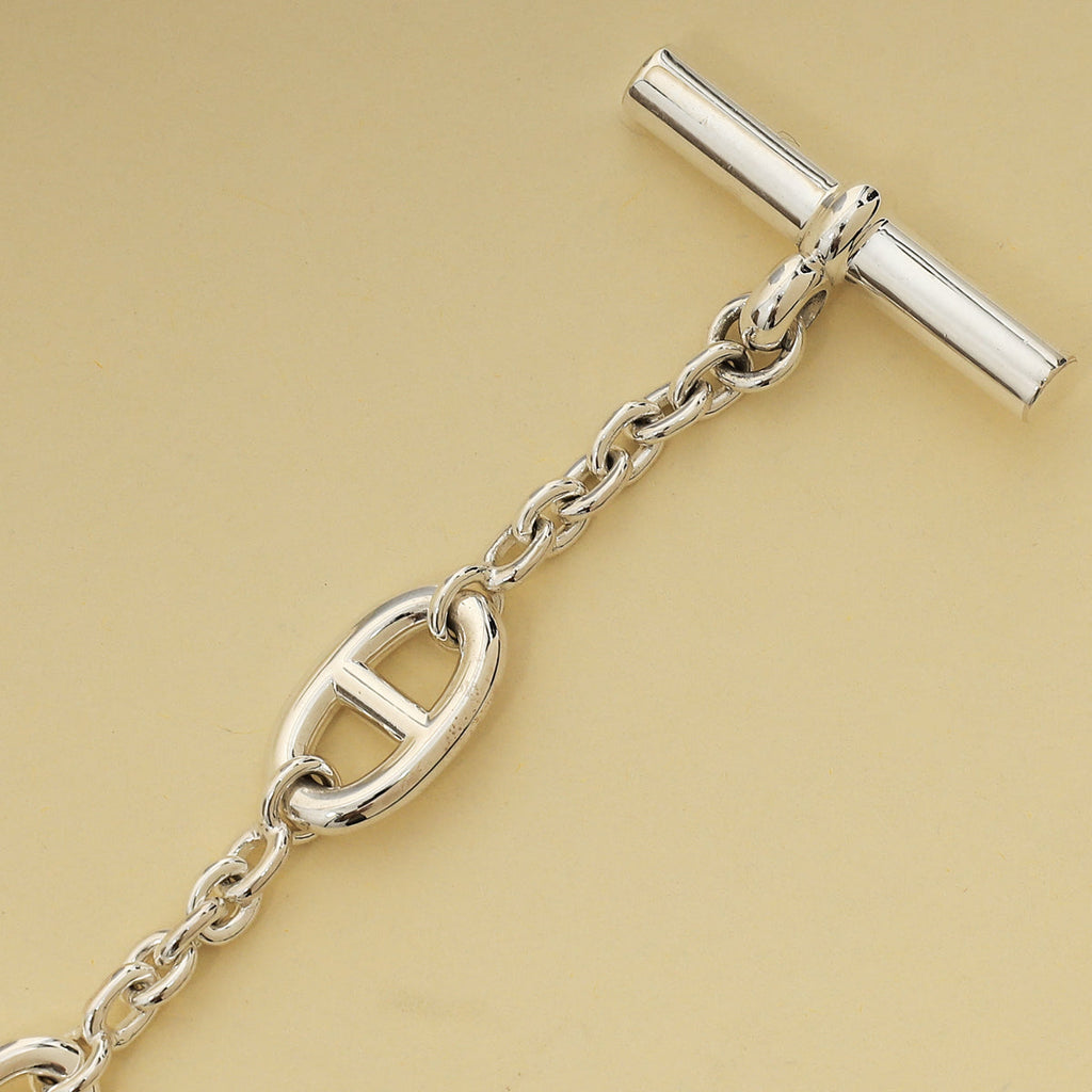 Hermes Sterling Silver Farandole 120 Necklace