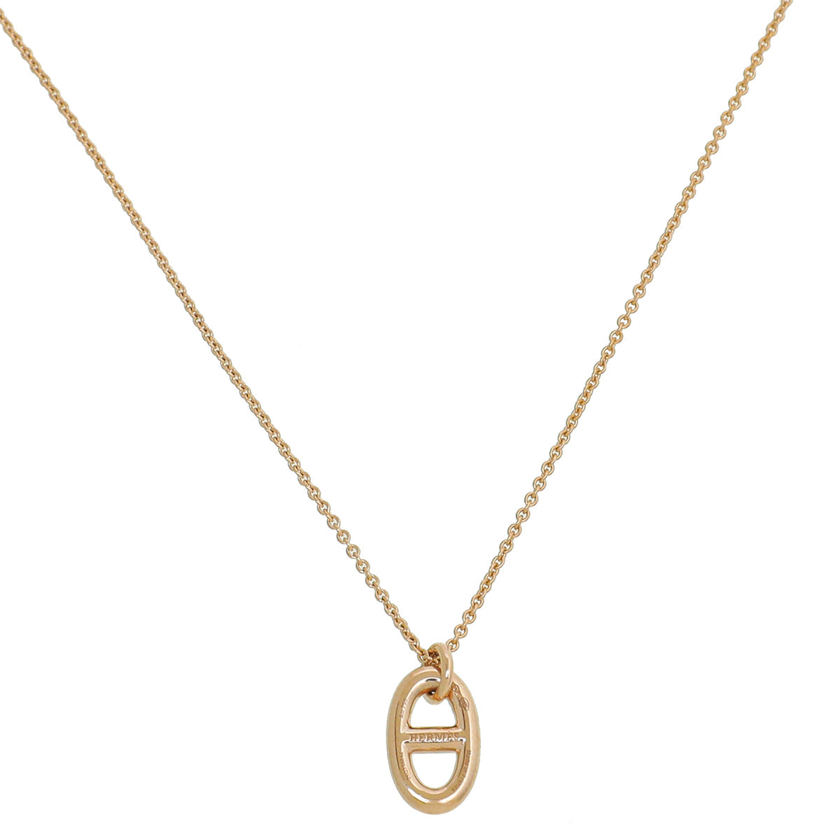 Hermes 18K Rose Gold Farandole Pendant Necklace Small