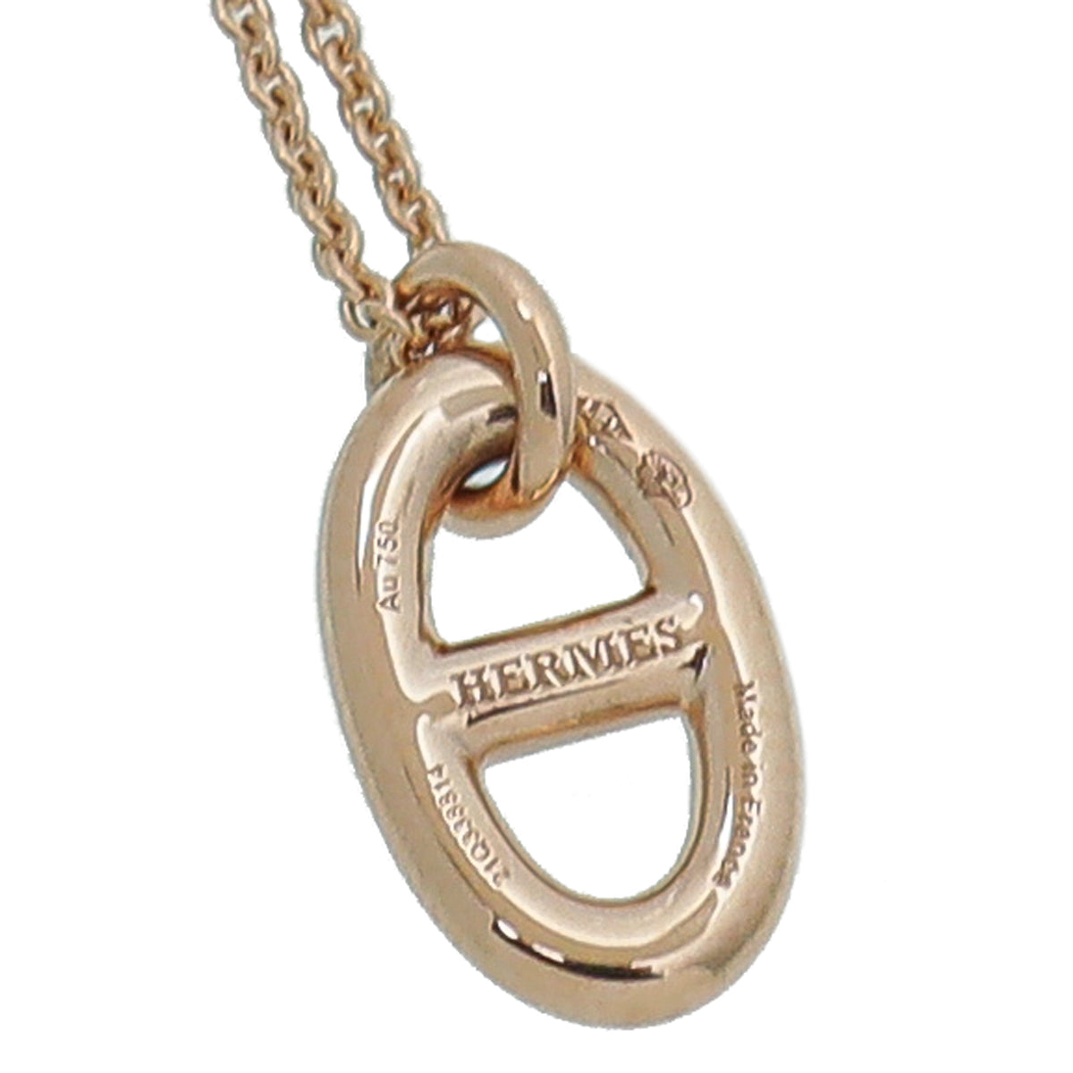 Hermes 18K Rose Gold Farandole Pendant Necklace Small