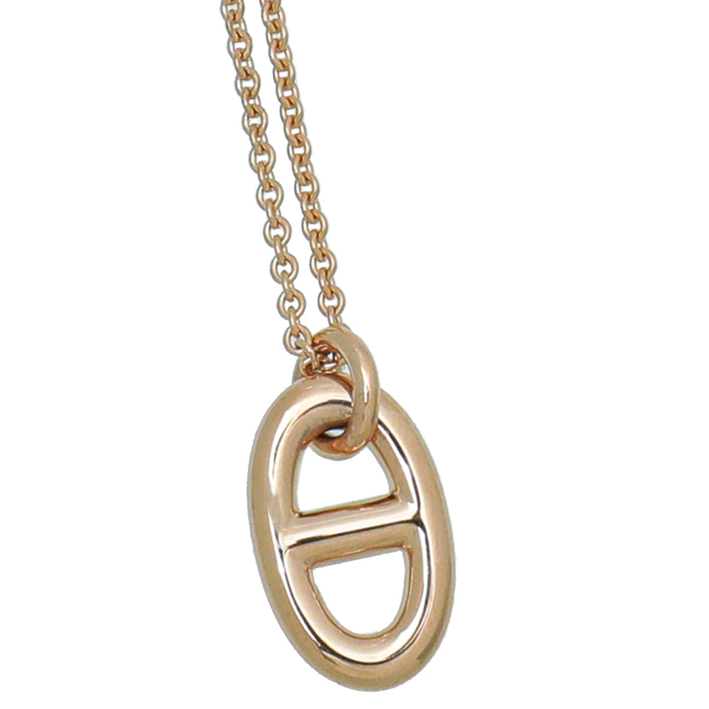 Hermes 18K Rose Gold Farandole Pendant Necklace Small