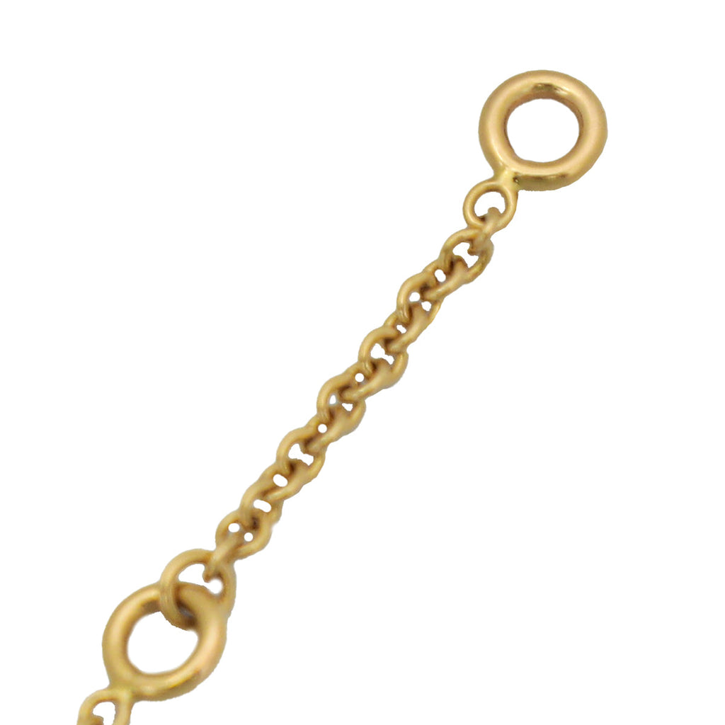 Hermes 18K Rose Gold Pink Sapphire Amulettes Constance Pendant Necklace