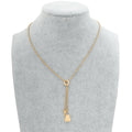 Hermes 18K Rose Gold Kelly Clochette Necklace