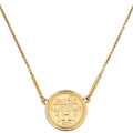 Hermes 18K Rose Gold Ex-Libris Pendant, Very Large Model Necklace