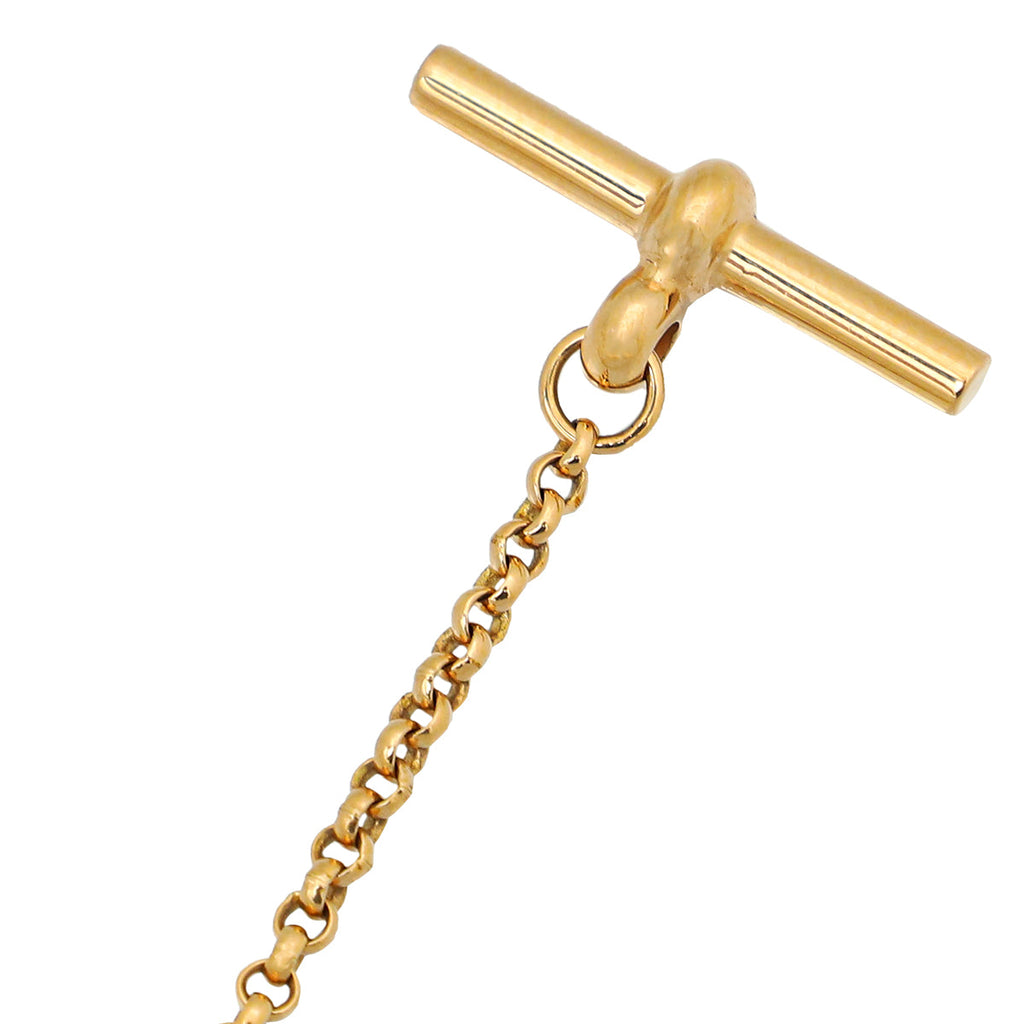 Hermes 18K Rose Gold Ex-Libris Pendant, Very Large Model Necklace