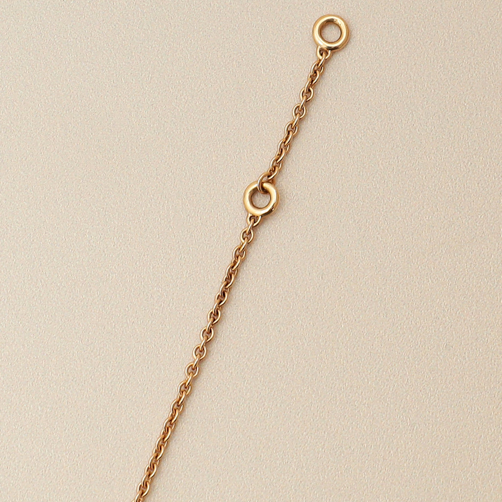 Hermes 18K Rose Gold Kelly Amulette Diamond Pendant Necklace