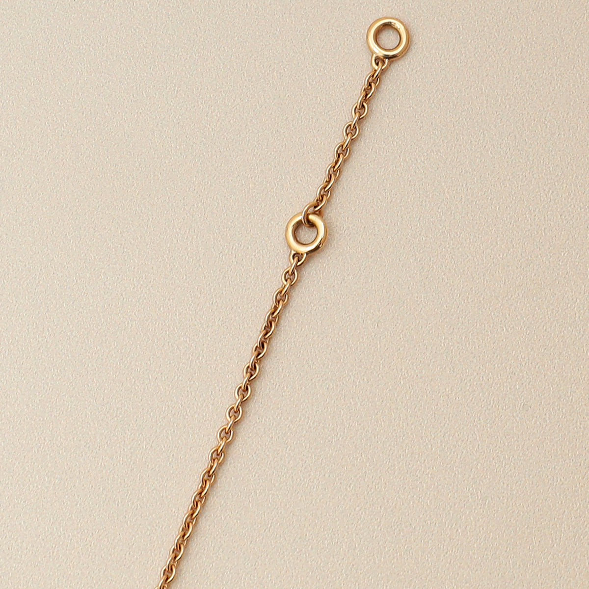 Hermes 18K Rose Gold Kelly Amulette Diamond Pendant Necklace