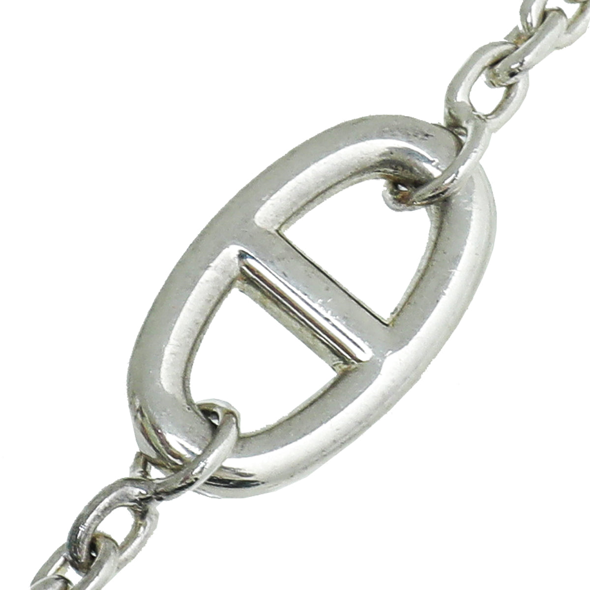 Hermes Sterling Silver Farandole 160 cm Long Necklace