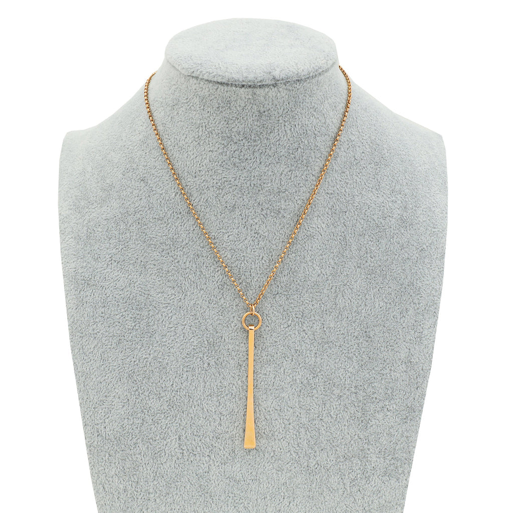 Hermes 18K Rose Gold Clou de Forge Pendant Necklace