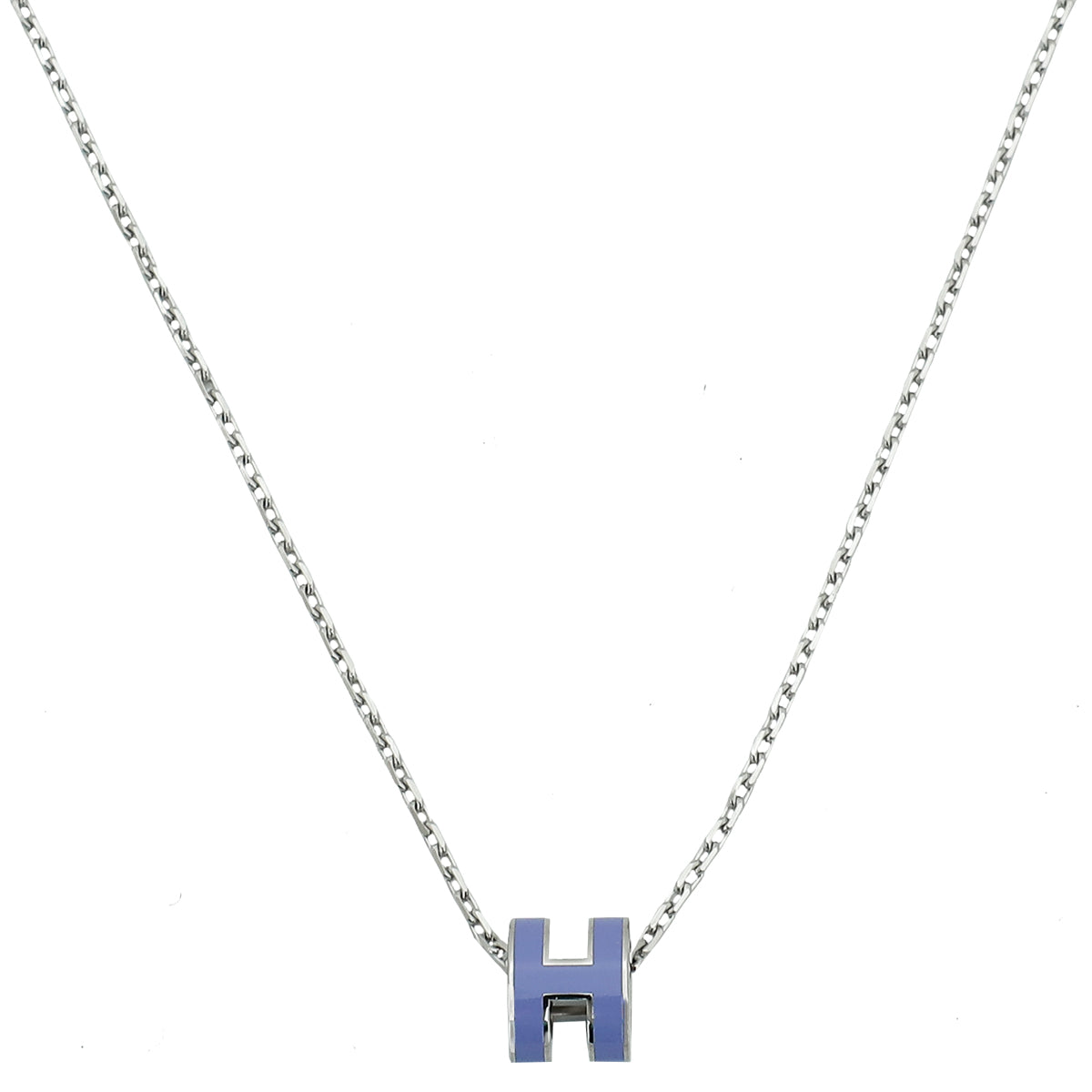 Hermes Lilas Mini Pop H Pendant Necklace