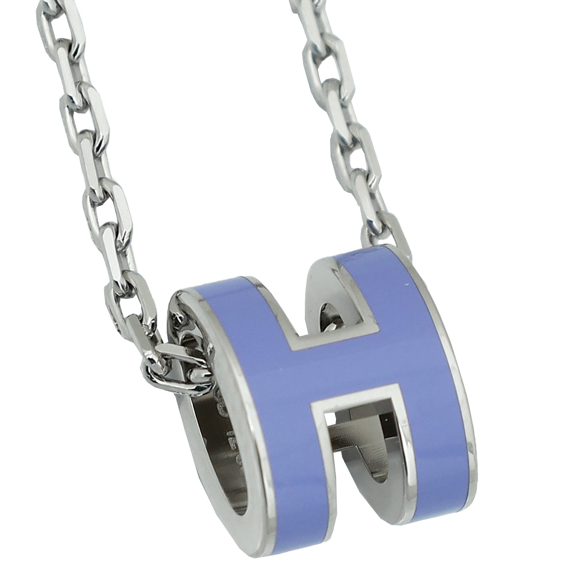 Hermes Lilas Mini Pop H Pendant Necklace
