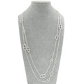 Hermes Sterling Silver Farandole Long Necklace