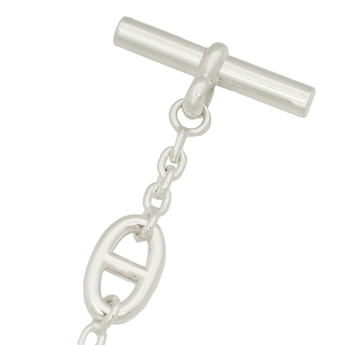 Hermes Sterling Silver Farandole Long Necklace