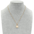 Hermes 18K Rose Gold Diamond Amulettes Constance Pendant Necklace