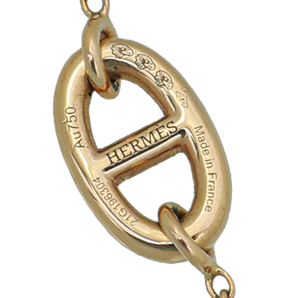 Hermes 18K Rose Gold Farandole Small Long Necklace