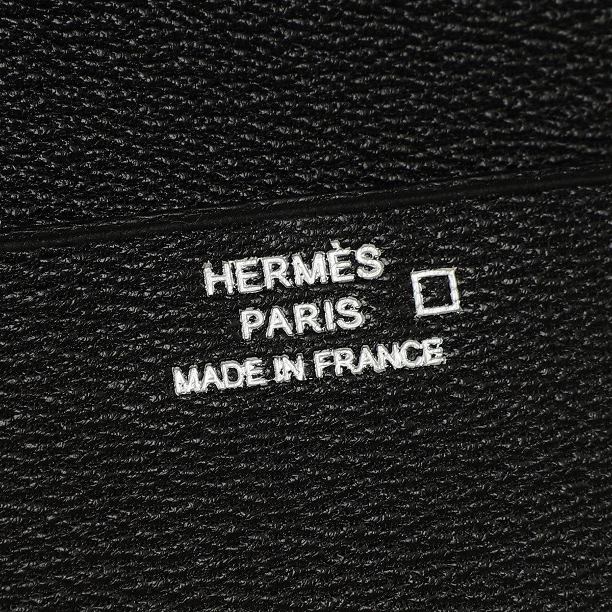 Hermes Noir Shiny Alligator Travel Wallet