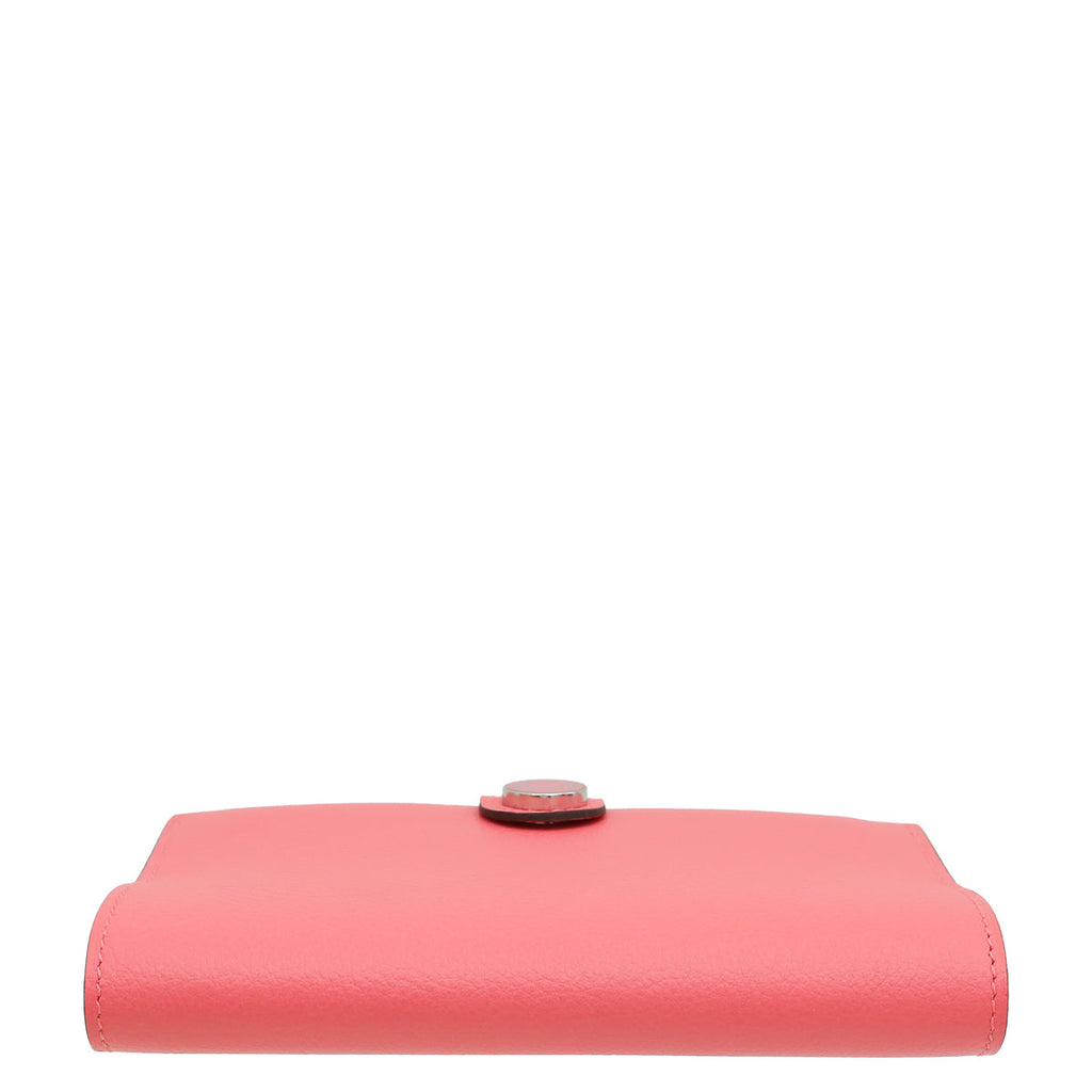 Hermes Rose Azalée Evercolor R.M.S Passport Holder