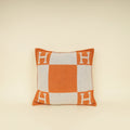 Hermes Bicolor Avalon Wool and Cashmere Pillow, Small Model