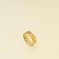 Hermes 18K Rose Gold H d'ancre Ring, Small Model 51