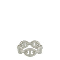 Hermes Silver Chaine d'ancre Enchainee Small Model Ring 54