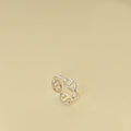 Hermes Silver Chaine d'ancre Enchainee Ring 55