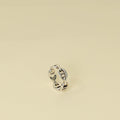 Hermes Silver Chaine d'ancre Enchainee Ring, Small Model 53