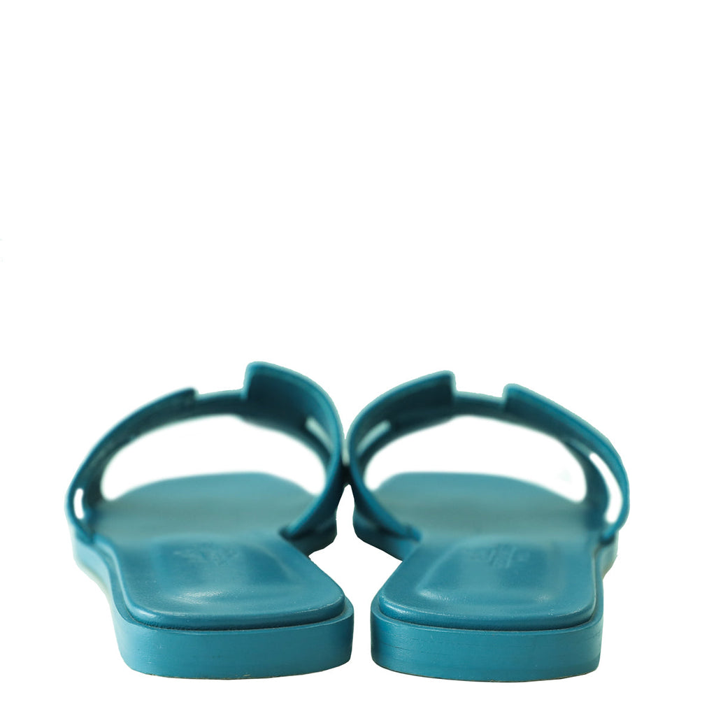 Hermes Blue Izmir Oran Epsom Sandals