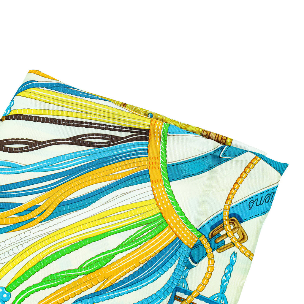 Hermes Tricolor Ceintures et Liens Scarf
