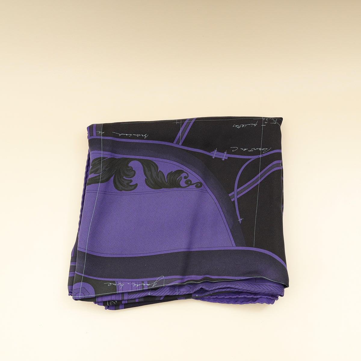 Hermes Bicolor Projet de Voiture Petit-Duc Bateau Scarf 90