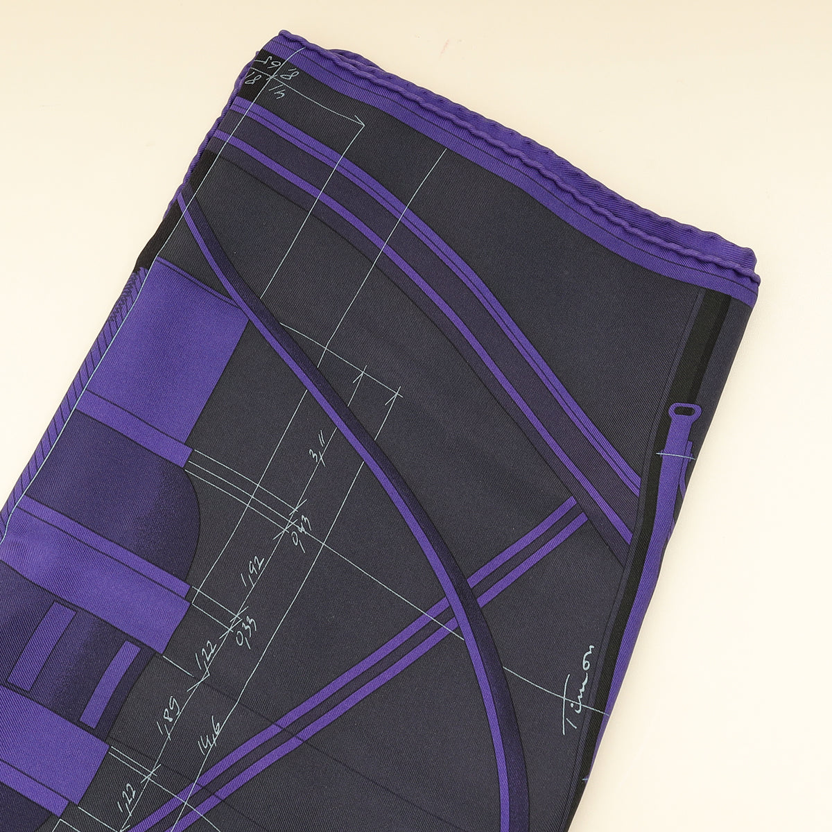 Hermes Bicolor Projet de Voiture Petit-Duc Bateau Scarf 90